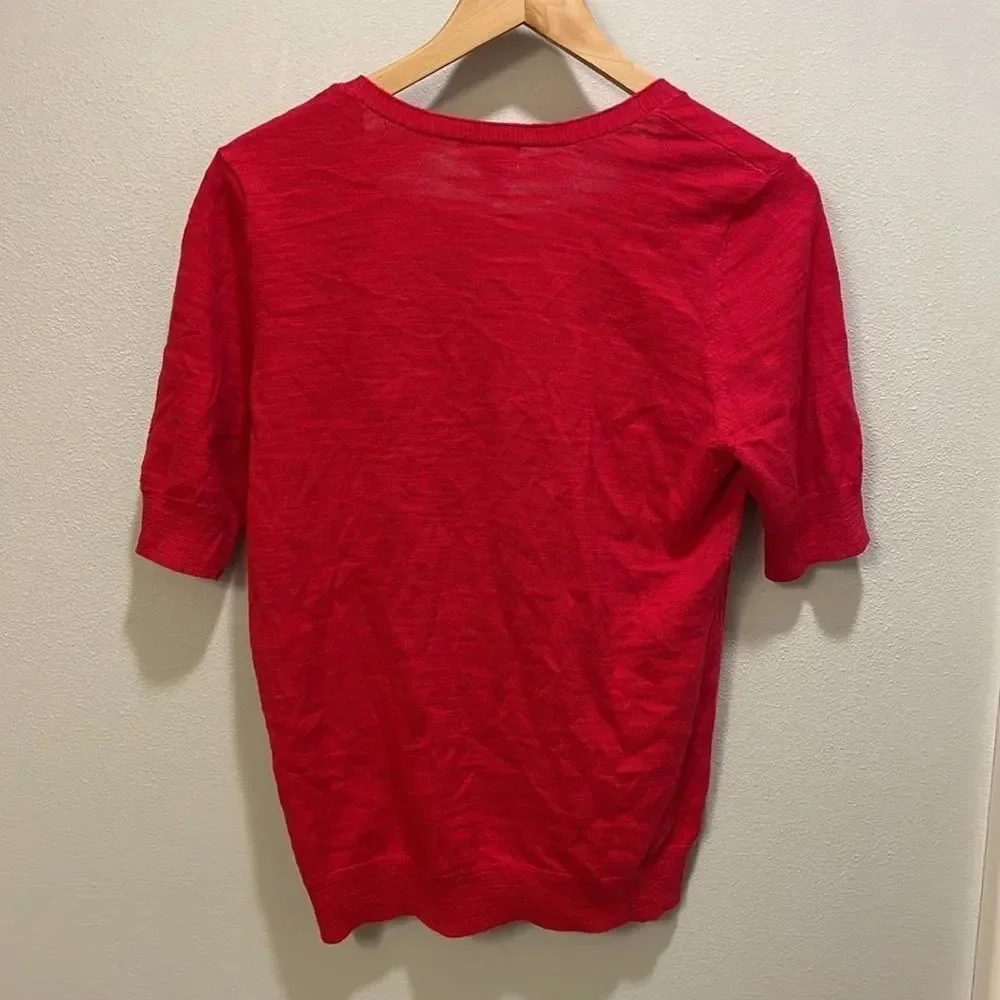 Caslon woman’s three quarter length red sweater